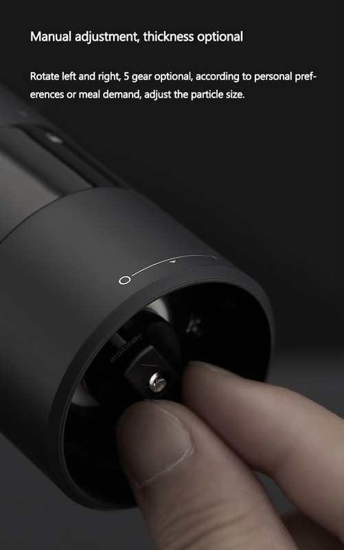 Xiaomi Youpin Huohou Elektrický automatický mlynček na korenie a soľ LED svetlo 5 režimov Drvič na korenie a korenie na varenie