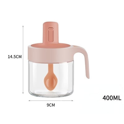 Teleskopická lyžica, korenie, sklenená nádoba, sada kuchynských úložísk, korenie, soľ, cukor, fľaša, uzavretý vlhkosťodolný stojan na korenie, NOVINKA