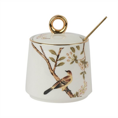 Keramikos dozatorius Grūdų dozatorius be lašėjimo, baltas kiniško stiliaus prieskonių puodo dangtis Home Organizador De Cocina Namų virtuvės reikmenys