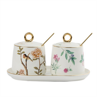 Keramikos dozatorius Grūdų dozatorius be lašėjimo, baltas kiniško stiliaus prieskonių puodo dangtis Home Organizador De Cocina Namų virtuvės reikmenys