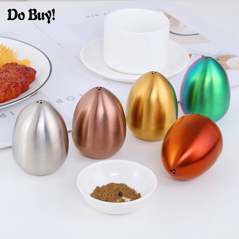 1 ks Korenička v tvare vajíčka z nehrdzavejúcej ocele Korenička na koreničku Soľnička Prenosná grilovacia soľnička na piknik Domáca kuchyňa Varenie Nástroj