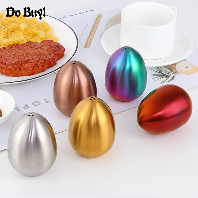 1 ks Korenička v tvare vajíčka z nehrdzavejúcej ocele Korenička na koreničku Soľnička Prenosná grilovacia soľnička na piknik Domáca kuchyňa Varenie Nástroj