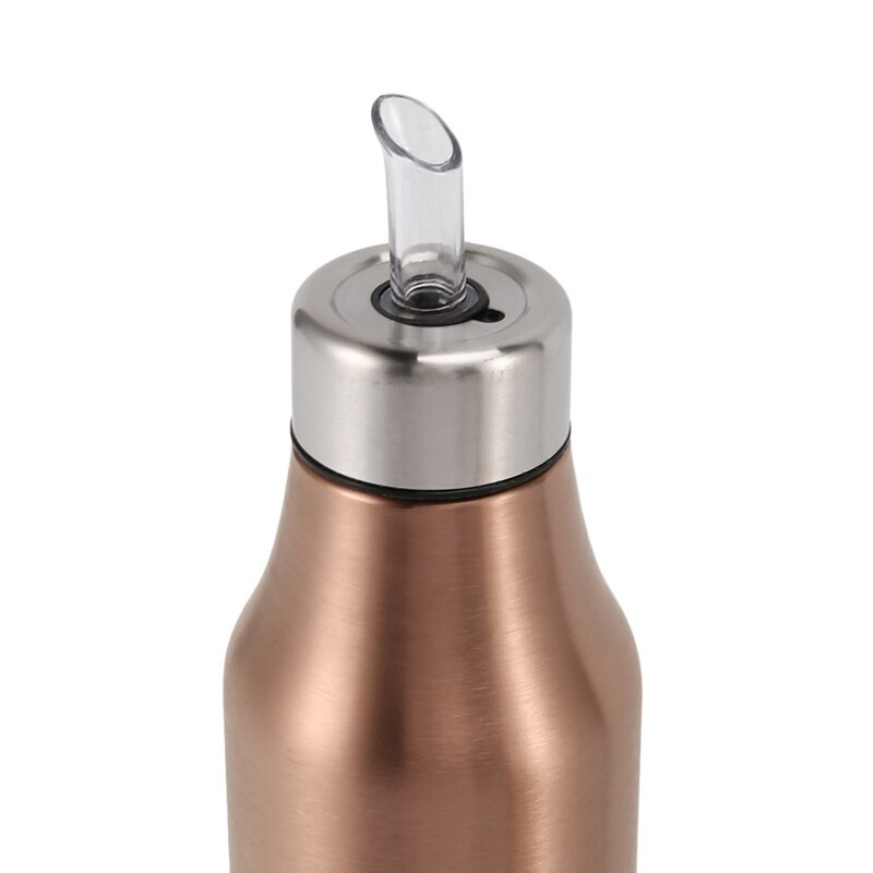 Kuchynský nerezový nepriepustný výlevkový nálevník, fľaša na olivový olej, olejník, nádoba na korenie, omáčka, ocot, prachotesný