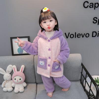 Teplé dvojdielne zimné pyžamo