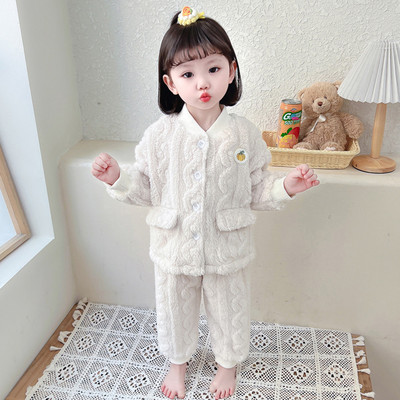 Dvojdielne zimné detské pyžamo pre dievčatá