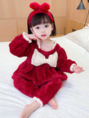 Dvojdielne detské pyžamo pre dievčatá - so stuhou