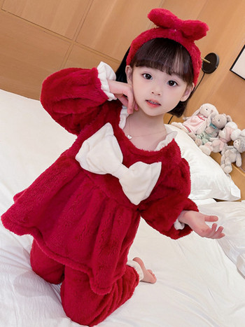 Παιδικές πιτζάμες  για κορίτσια  με κορδέλα