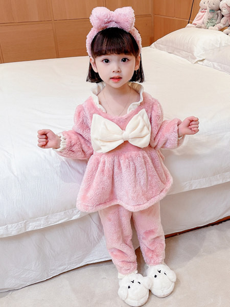 Dvojdielne detské pyžamo pre dievčatá - so stuhou