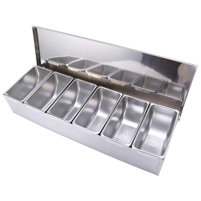 Nerezová koreniaca krabička na korenie pre reštauráciu s vekom, úložný box pre domácnosť