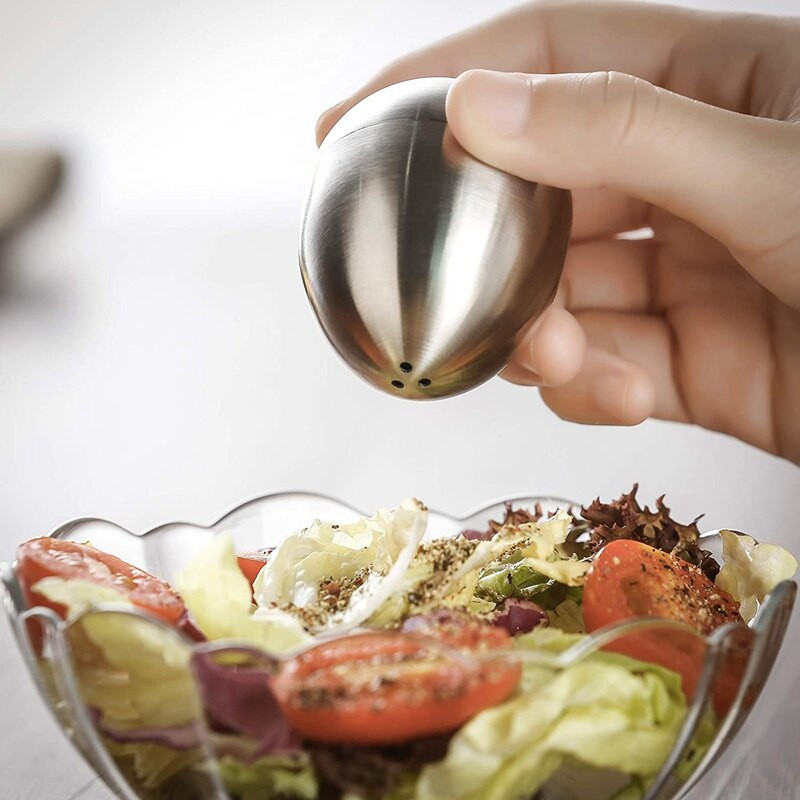 2 kusy nerezovej ocele korenička vajcovitá soľnička sada kuchynského náradia