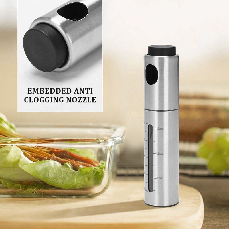 Rozprašovač oleja na varenie, dávkovač oleja z nehrdzavejúcej ocele do fritézy, kuchynské náčinie, fľaša s olejom na šalát, grilovanie, pečenie atď.