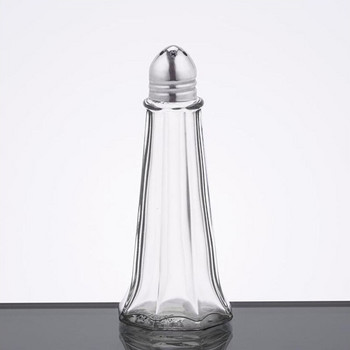 (Комплект от 2) Бутилка за пипер със спринклер Мини стъклена бутилка за подправки Сол и пипер Шейкър Маса Пореста бутилка за подправки