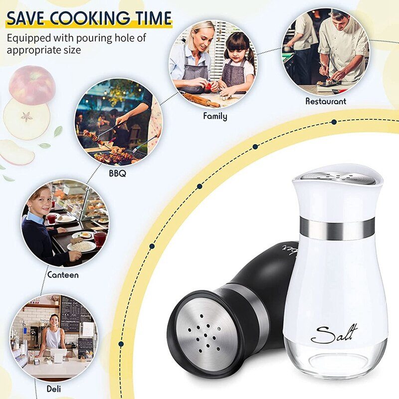 2 kusy soľničky a koreničky, dávkovače korenia s nastaviteľnými otvormi, doplniteľné korenie v koreničke