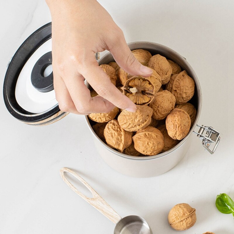 1,8 l zásobník na čaj a sušené ovocie, vzduchotesná nádrž na kávový prášok s lyžičkou, vzduchotesná nádrž z nehrdzavejúcej ocele na kávové zrná