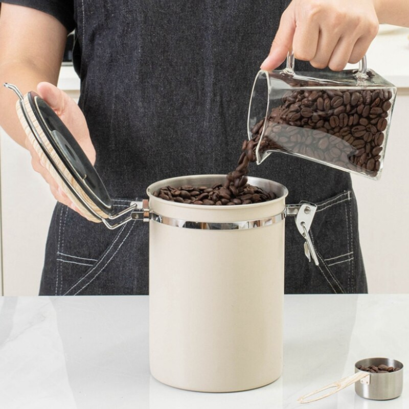 1,8 l zásobník na čaj a sušené ovocie, vzduchotesná nádrž na kávový prášok s lyžičkou, vzduchotesná nádrž z nehrdzavejúcej ocele na kávové zrná