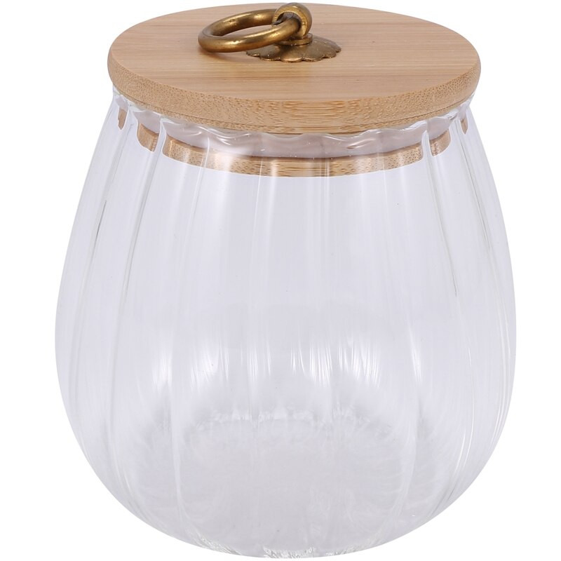 Priehľadná sklenená koreniaca nádoba s viečkom, nádoba na čaj, úložná skrinka na soľ a korenie, cukornička, kuchynské doplnky