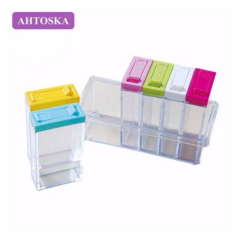 Sada plastových fliaš na korenie, organizér na korenie, úložný box, kuchynská soľnička a korenička, soľnička a korenička