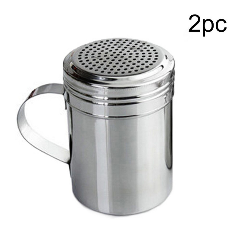 Dávkovač Shaker Fľaše Barbecue Prášok Bagr Všestranný Cukor Soľ Kuchynský Nástroj S Rukoväťou Korenie Nerezová Oceľ