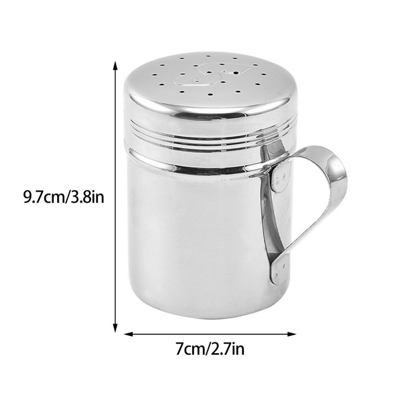 2 vnt virtuvės įrankis su rankena plaktuvu pipirų cukraus druska, nerūdijančio plieno dozatorius, kepsninės miltelių drebulės buteliai