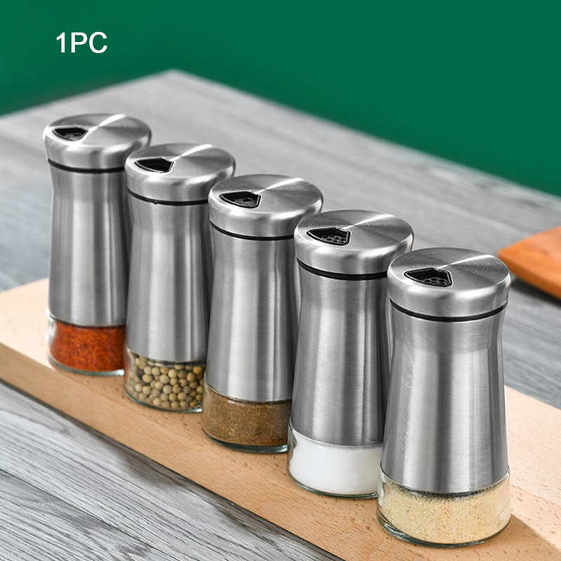 Druska, pipirai, kepimas ant grotelių, nerūdijančio plieno, kepimas su dangčiu, prieskonių plaktuvas Praktiškas namų sezono įrankiai, daugiafunkcis virtuvės indas