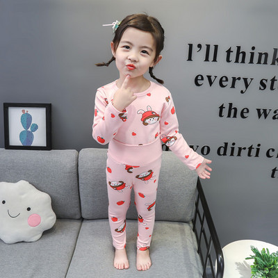 Detské pyžamo s kvetinovým vzorom pre dievčatá - dvojdielne