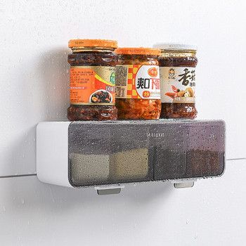 Σετ κουτιού Μπολ Επιτοίχια Συσκευή Κουτί Gadget Βάζο Ζάχαρη για Εργαλεία Ράφι Αλάτι Spice Κουζίνα Μπαχαρικά Οργάνωση Κουζίνας Πιπέρι Καρύκευμα