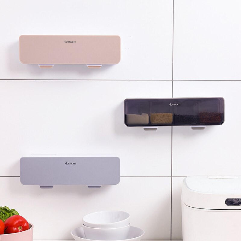 Dėžutės rinkinys Dubuo Sieninis prietaisas Dėžė Gadget Stiklainis Cukrus įrankiams Stalas Druska Prieskoniai Virtuvė Prieskoniai Virtuvės Organizatorius Pipirų prieskoniai