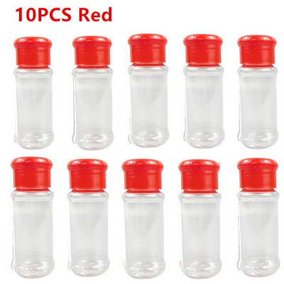 10 ks dóz na koreniny, soľničky a koreničky, korenie, organizér na korenie, plast, neobsahuje BPA, kuchynská cukornička