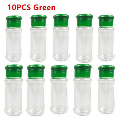 10 ks dóz na koreniny, soľničky a koreničky, korenie, organizér na korenie, plast, neobsahuje BPA, kuchynská cukornička