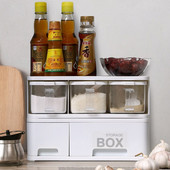 Kuchynské náradie na varenie Jednoduchý stojan na korenie s vekom a lyžicou Kreatívna krabička na korenie Bylinky Korenie Úložná nádoba na korenie Jar