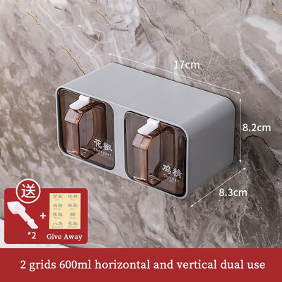 Prieskonių stiklainių rinkinys Virtuvės tvarkyklė ir laikymo konteinerio stovo priedai Druskos plaktuvo reikmenys Inovatyvus pagalbininkas