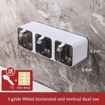 Prieskonių stiklainių rinkinys Virtuvės tvarkyklė ir laikymo konteinerio stovo priedai Druskos plaktuvo reikmenys Inovatyvus pagalbininkas