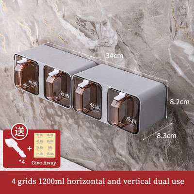 Prieskonių stiklainių rinkinys Virtuvės tvarkyklė ir laikymo konteinerio stovo priedai Druskos plaktuvo reikmenys Inovatyvus pagalbininkas