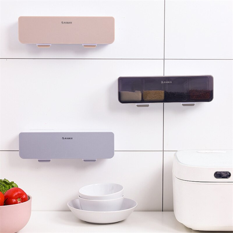 Virtuvinis Prieskonių dėžutės su prieskonių dėžute Druskos Pipirų Prieskonių Rack Stiklainio Cukraus Dubuo virtuvės Įtaisų Prietaisų Komplektai Prieskonių Dėžutės Organizatoriaus Įrankis