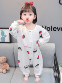 Bavlnené pyžamo s overalom pre dievčatá