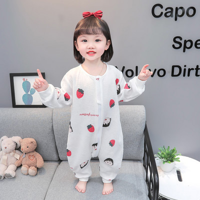 Bavlnené pyžamo s overalom pre dievčatá