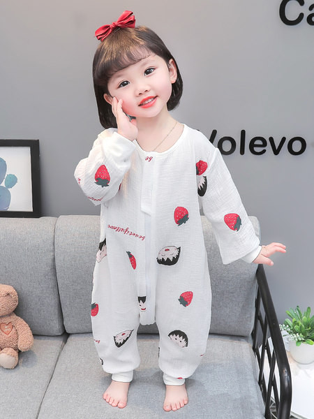 Bavlnené pyžamo s overalom pre dievčatá