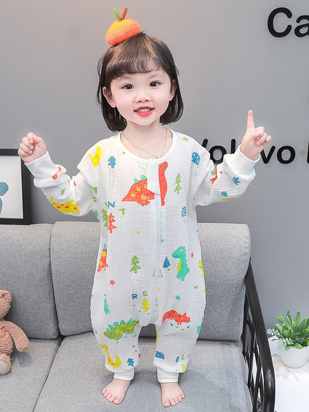 Bavlnené pyžamo s overalom pre dievčatá