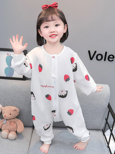 Bavlnené pyžamo s overalom pre dievčatá