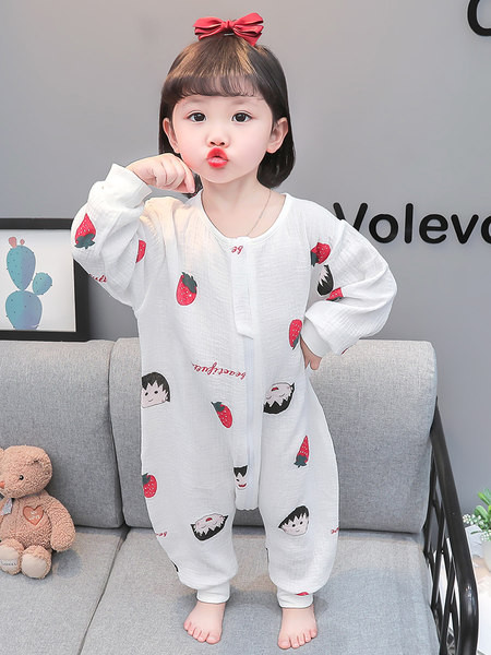 Bavlnené pyžamo s overalom pre dievčatá