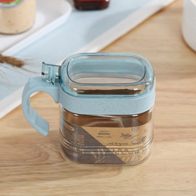 Prieskonių laikymo butelis Plastikiniai ir stikliniai indeliai Druska Pipirai Kmynų miltelių Dėžutė Virtuvinė Skaidri Prieskonių Indelio prieskonių Dėžutė