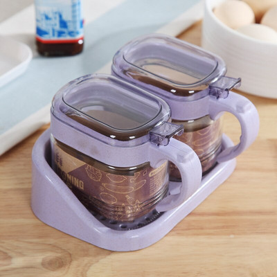 Prieskonių laikymo butelis Plastikiniai ir stikliniai indeliai Druska Pipirai Kmynų miltelių Dėžutė Virtuvinė Skaidri Prieskonių Indelio prieskonių Dėžutė