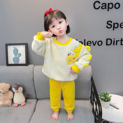 Dvojdielne plyšové pyžamo s aplikáciou pre dievčatá