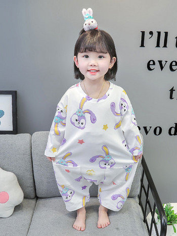 Детска пижама за момичета с джоб