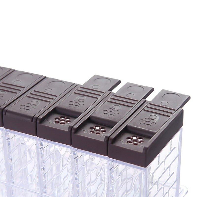 6 ks/sada krabičiek na korenie, korenie, PP poháre na soľ a korenie do kuchyne, organizér na korenie, organizér do domácnosti