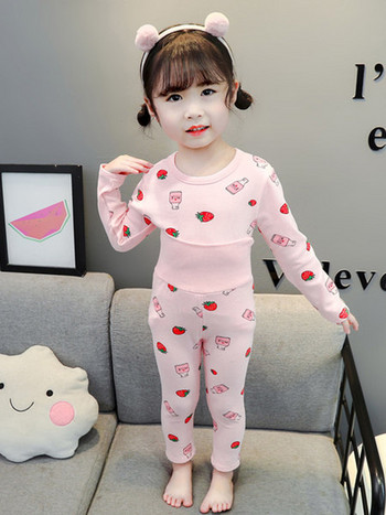 Детски комплект пижама за момичета от две части 