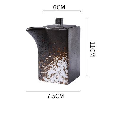 Creative Keraminiai aliejaus buteliai Prieskonių indelis Druskos ir pipirų plaktuvai Namų virtuvė Prieskonių įrankiai Prieskonių stiklainiai Dėžė Virtuvės priedai