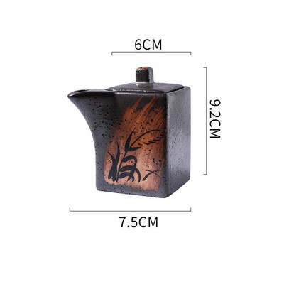 Creative Keraminiai aliejaus buteliai Prieskonių indelis Druskos ir pipirų plaktuvai Namų virtuvė Prieskonių įrankiai Prieskonių stiklainiai Dėžė Virtuvės priedai