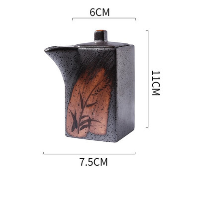 Creative Keraminiai aliejaus buteliai Prieskonių indelis Druskos ir pipirų plaktuvai Namų virtuvė Prieskonių įrankiai Prieskonių stiklainiai Dėžė Virtuvės priedai