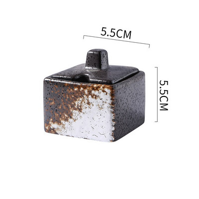 Creative Keraminiai aliejaus buteliai Prieskonių indelis Druskos ir pipirų plaktuvai Namų virtuvė Prieskonių įrankiai Prieskonių stiklainiai Dėžė Virtuvės priedai